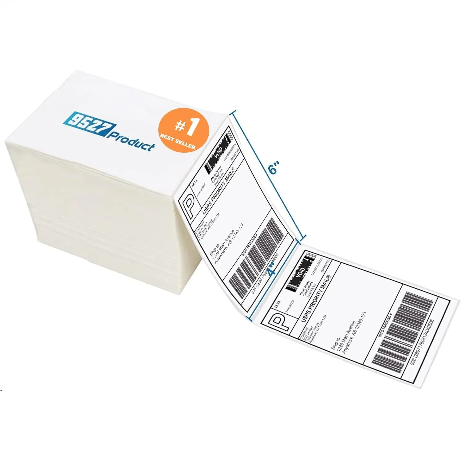 Direct Thermal Labels 4x6 Perforated for Shipping, 1000 Labels per Stack, Strong Adhesive with Compatible Printers
Direct Thermal Labels 4x6 Perforated for Shipping, 1000 Labels per Stack, Strong Adhesive with Compatible Printers