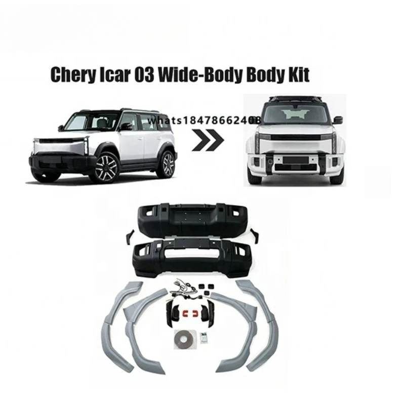 High-quality Bodykit for Chery ICAR03 Body Sports Surround Kit Front and Rear Bumper Fender Flare
High-quality Bodykit for Chery ICAR03 Body Sports Surround Kit Front and Rear Bumper Fender Flare