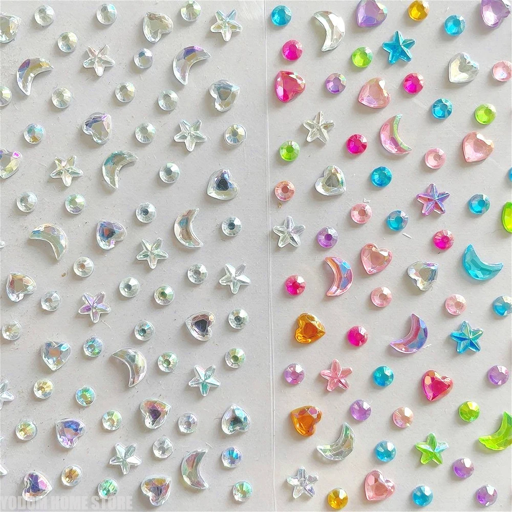 3D Rhinestone Star Moon Heart Glitter Stickers Cute Kawaii Kpop Journal Decorative Stickers Aesthetic Kids Stationery
3D Rhinestone Star Moon Heart Glitter Stickers Cute Kawaii Kpop Journal Decorative Stickers Aesthetic Kids Stationery