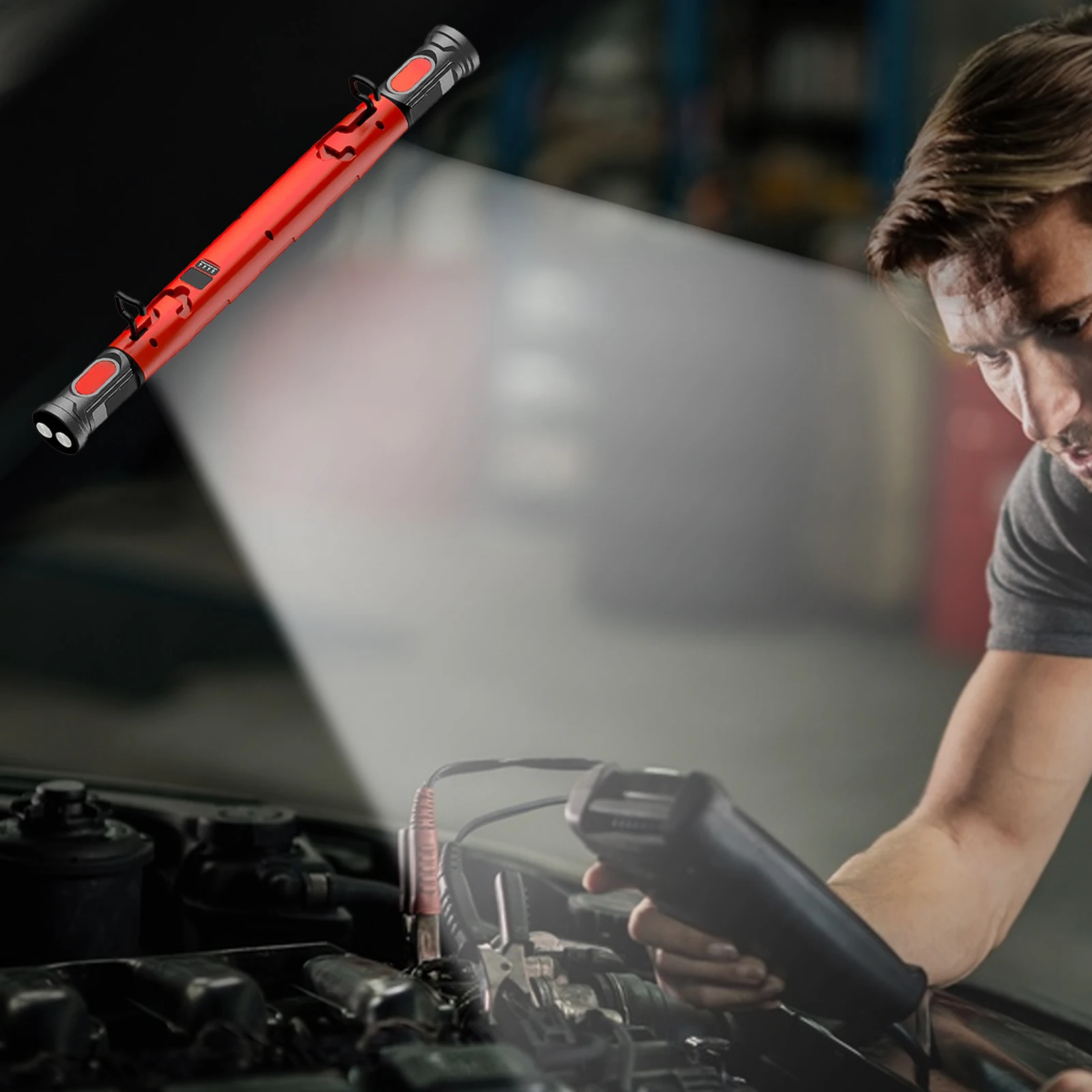 Магнитный рабочий фонарь 5200 мАч, перезаряжаемый, беспроводной, для освещения под капотом, для работы на стройплощадке, для механиков/ремонта автомобилей/гаража
Магнитный рабочий фонарь 5200 мАч, перезаряжаемый, беспроводной, для освещения под капотом, для работы на стройплощадке, для механиков/ремонта автомобилей/гаража