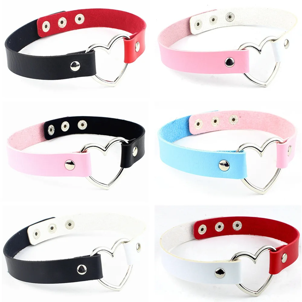 Sexy Women Pu Leather Chain Heart Pendant Necklaces Jewelry Gift Harajuku Women Punk Choker Necklace Cosplay Body Accessories
Sexy Women Pu Leather Chain Heart Pendant Necklaces Jewelry Gift Harajuku Women Punk Choker Necklace Cosplay Body Accessories