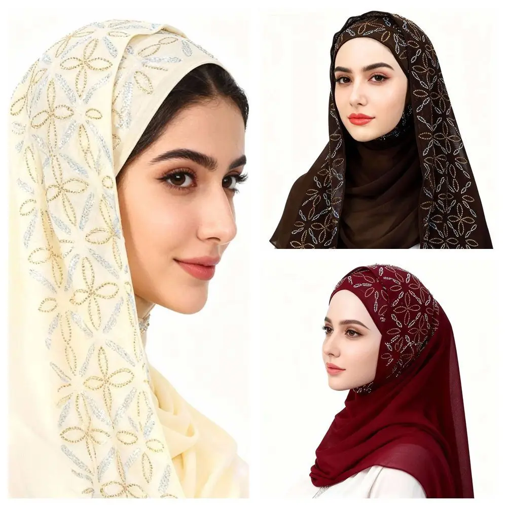 New Chiffon Muslim Instant Turban Breathable Full Cover Islamic Crinkle Shawl Solid Color Head Wraps
New Chiffon Muslim Instant Turban Breathable Full Cover Islamic Crinkle Shawl Solid Color Head Wraps