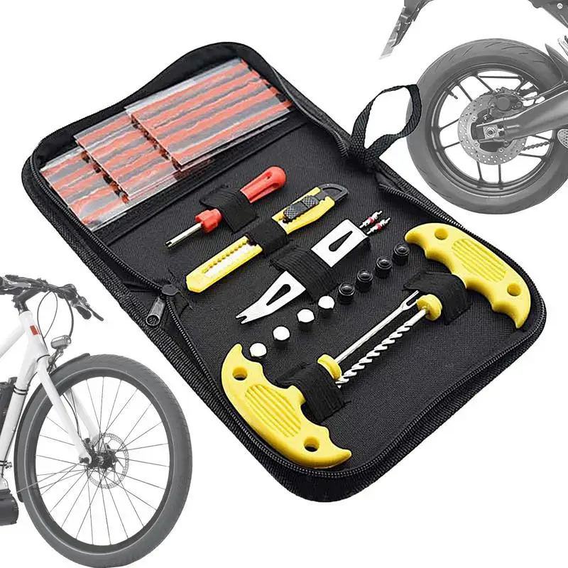 32 PCS Car Tire Repair Tool Auto Bike Tire Tyre Puncture Tire Repair Kit Plug Garage Car Accessories
32 PCS Car Tire Repair Tool Auto Bike Tire Tyre Puncture Tire Repair Kit Plug Garage Car Accessories