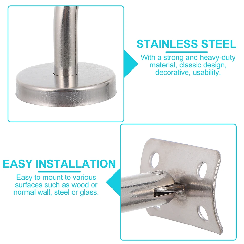 5 Pcs Stainless Steel H rail Brackets for Indoor Stairs Railing Supports Strong Corrosion Resistance Stable
5 Pcs Stainless Steel H rail Brackets for Indoor Stairs Railing Supports Strong Corrosion Resistance Stable