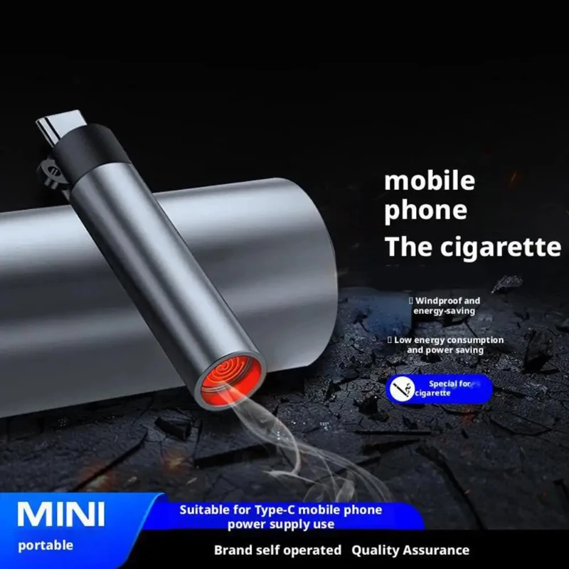 Mini Igniter TYPE-C Portable Low Consumption Lighter Windproof and Energy Saving Outdoor Igniter Car Phone Accessories
Mini Igniter TYPE-C Portable Low Consumption Lighter Windproof and Energy Saving Outdoor Igniter Car Phone Accessories