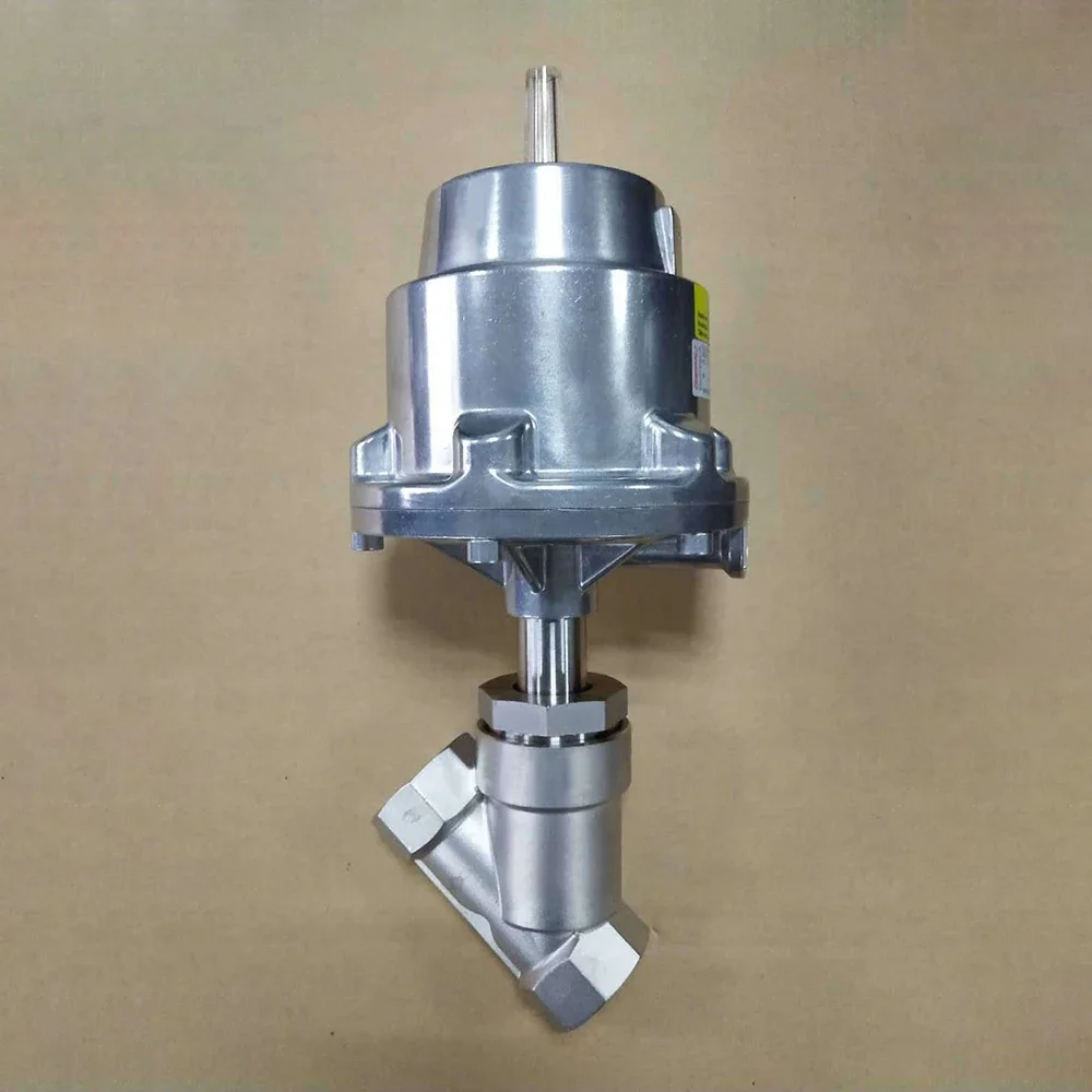 1/2" Pneumatic Angle Seat Valve 316 Stainless Steel Y Type High Temperature Steam Female Thread
1/2" Pneumatic Angle Seat Valve 316 Stainless Steel Y Type High Temperature Steam Female Thread