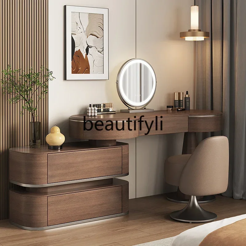 Italian light luxury dresser, chest cabinet integrated bedroom storage cabinet integrated solid wood dressing table
Italian light luxury dresser, chest cabinet integrated bedroom storage cabinet integrated solid wood dressing table