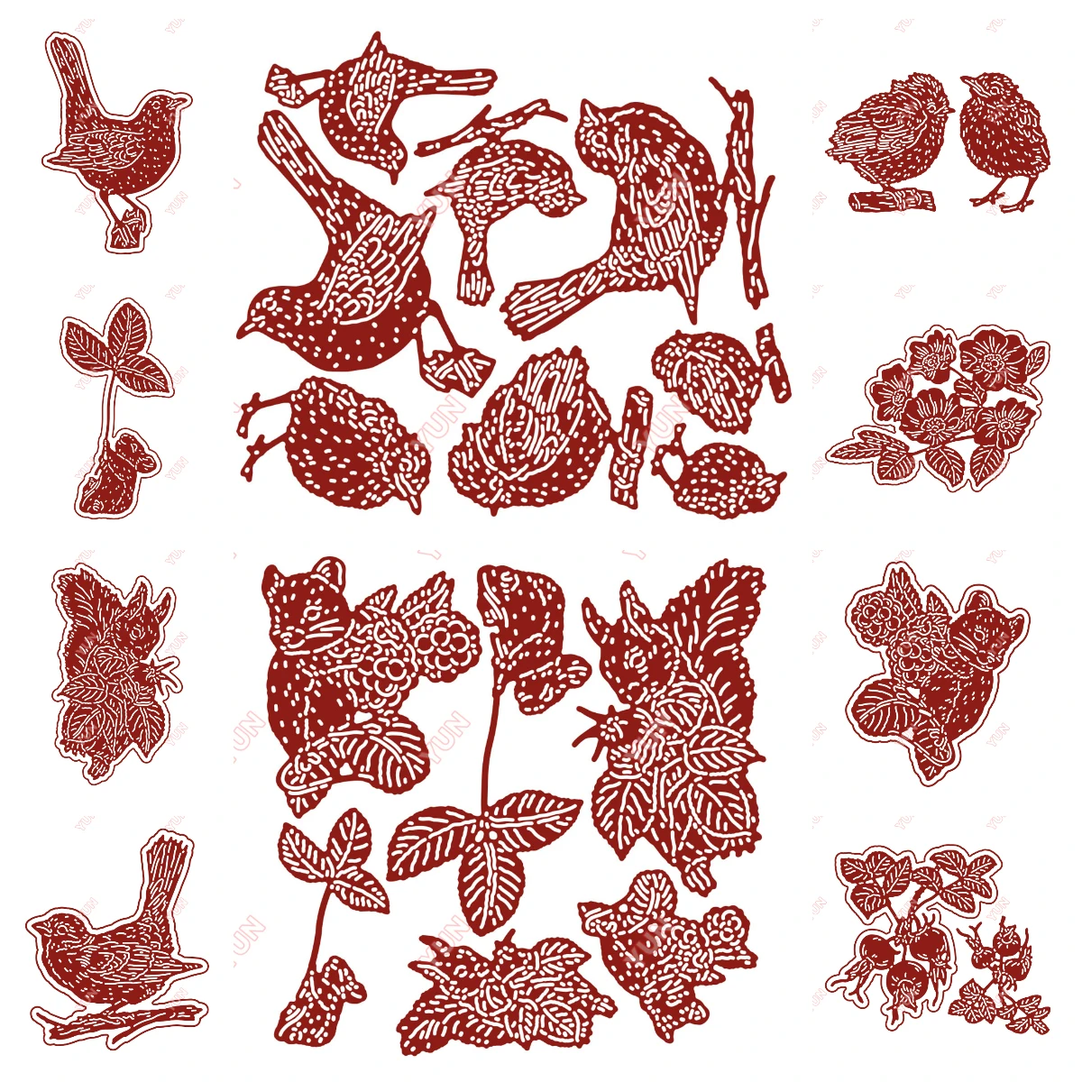 New Arrival Christmas Making Stencils Gift Two Red Robins Craft Die Feathered Gathering Die Set Scrapbooking Metal Cutting Dies
New Arrival Christmas Making Stencils Gift Two Red Robins Craft Die Feathered Gathering Die Set Scrapbooking Metal Cutting Dies