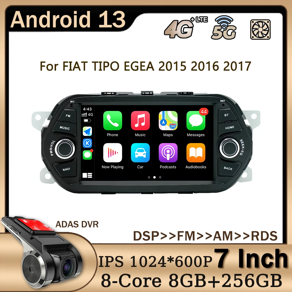 Автомагнитола 7 дюймов Android 13 для FIAT TIPO EGEA 2015 2016 2017, Автомобильный мультимедийный стереоплеер с GPS, Carplay видео аудио 4G RDS DSP
Автомагнитола 7 дюймов Android 13 для FIAT TIPO EGEA 2015 2016 2017, Автомобильный мультимедийный стереоплеер с GPS, Carplay видео аудио 4G RDS DSP