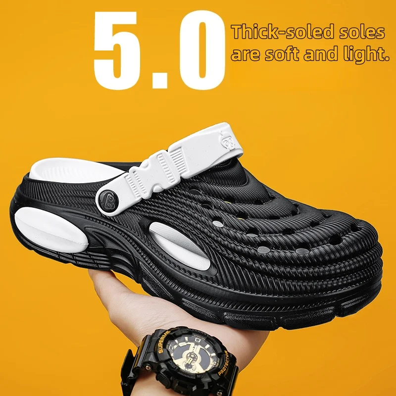 Мужские модные сандалии с мягкой подошвой 2025, шлепанцы, садовые сандалии на платформе, летние мужские сандалии, пляжная обувь для мужчин, размер 48
Мужские модные сандалии с мягкой подошвой 2025, шлепанцы, садовые сандалии на платформе, летние мужские сандалии, пляжная обувь для мужчин, размер 48