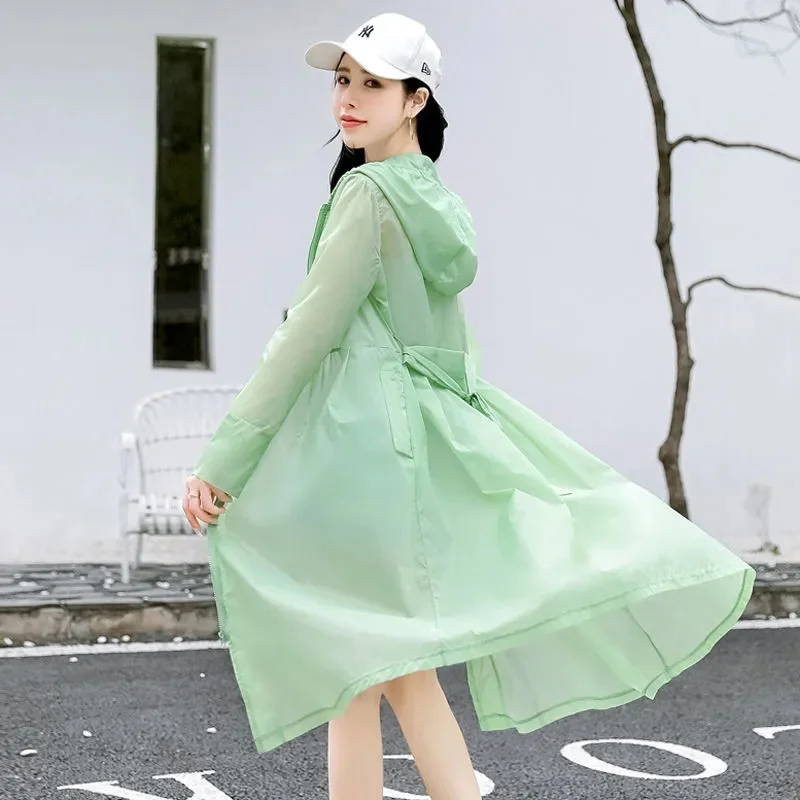 2022 Spring Summer New Casual Ladies Loose And Thin Hooded Western-style Comfortable Mid-length Sunscreen Cardigan Jacket AWCH
2022 Spring Summer New Casual Ladies Loose And Thin Hooded Western-style Comfortable Mid-length Sunscreen Cardigan Jacket AWCH