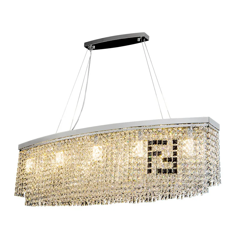 Long Crystal Chandelier Modern Dining Foyer Bar Crystal Ceiling Lights Luxury Hanging Pendant Lamp Surface Mounted Bedroom Decor
Long Crystal Chandelier Modern Dining Foyer Bar Crystal Ceiling Lights Luxury Hanging Pendant Lamp Surface Mounted Bedroom Decor