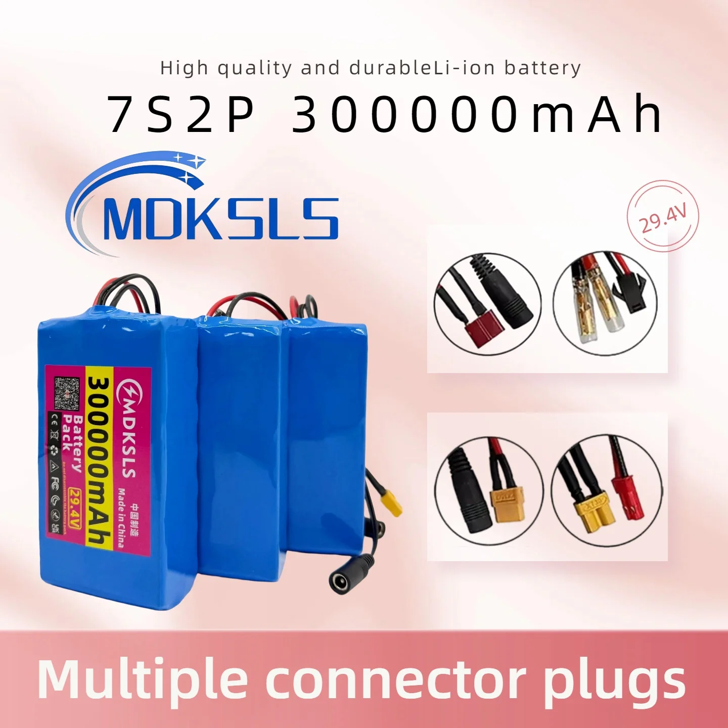 29.4V lithium battery 30000mAh 7S2P 18650 battery cell 15A BMS original rechargeable compatible with 29V motor for all equipment
29.4V lithium battery 30000mAh 7S2P 18650 battery cell 15A BMS original rechargeable compatible with 29V motor for all equipment