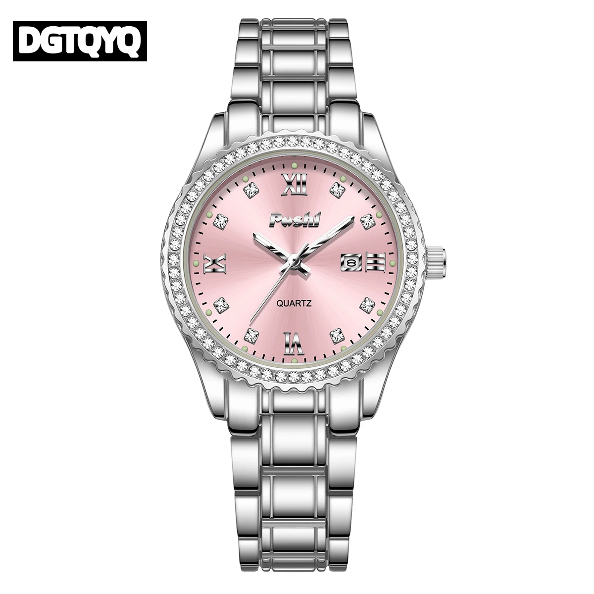 Women Watch Elegant Business Quartz Wristwatch Pink Dial Lady Casuan Dress Bracelet With Date Display Clock reloj para mujer
Women Watch Elegant Business Quartz Wristwatch Pink Dial Lady Casuan Dress Bracelet With Date Display Clock reloj para mujer