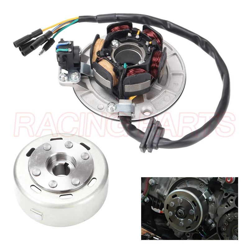 Motorcycle Rotor Magneto Kits Stator Coil for Yinxiang Lying 150CC and 160CC Engine Motor Accessories
Motorcycle Rotor Magneto Kits Stator Coil for Yinxiang Lying 150CC and 160CC Engine Motor Accessories