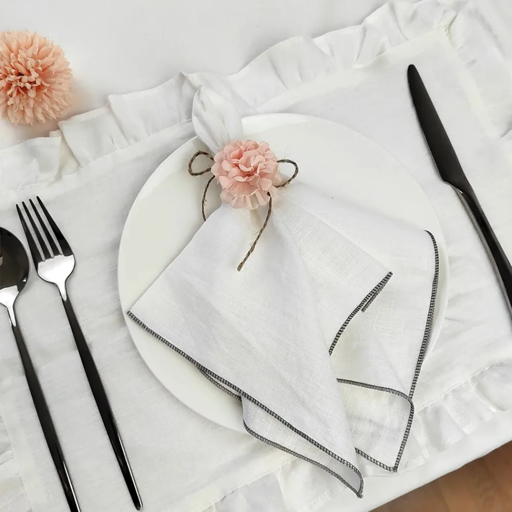 6PCS Table Decor Solid Color Cotton Linen Napkin Square Sewn Edged Cloth Napkin Washable Tea Towel Hotel
6PCS Table Decor Solid Color Cotton Linen Napkin Square Sewn Edged Cloth Napkin Washable Tea Towel Hotel