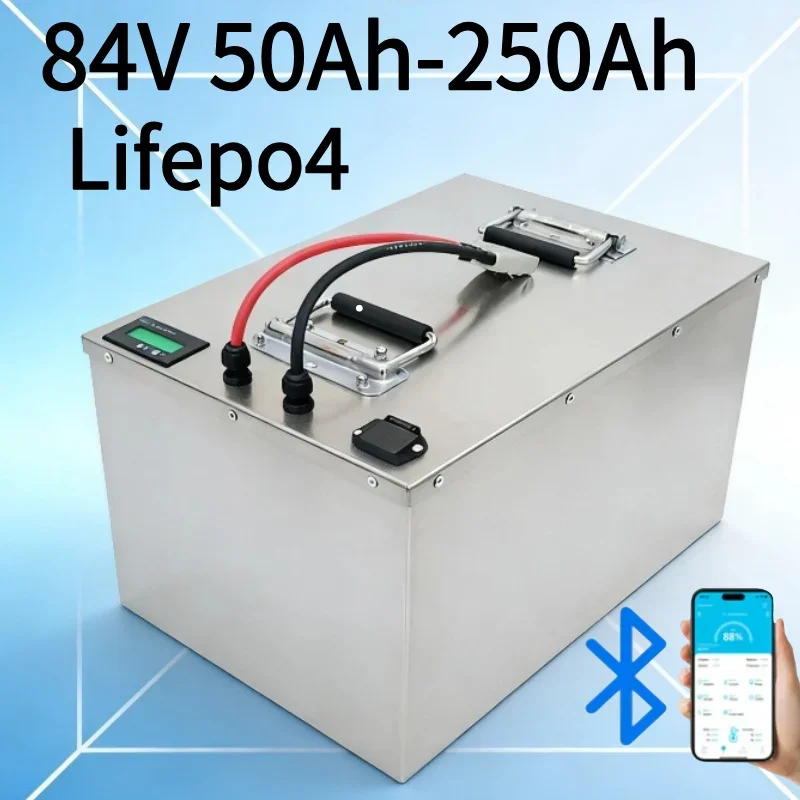 84V 50Ah-250Ah LiFePO4 Battery with Smart BMS & Charger | 3KW-12KW High-Power Deep Cycle Battery3KW-12KW Full Power Range Adapta
84V 50Ah-250Ah LiFePO4 Battery with Smart BMS & Charger | 3KW-12KW High-Power Deep Cycle Battery3KW-12KW Full Power Range Adapta