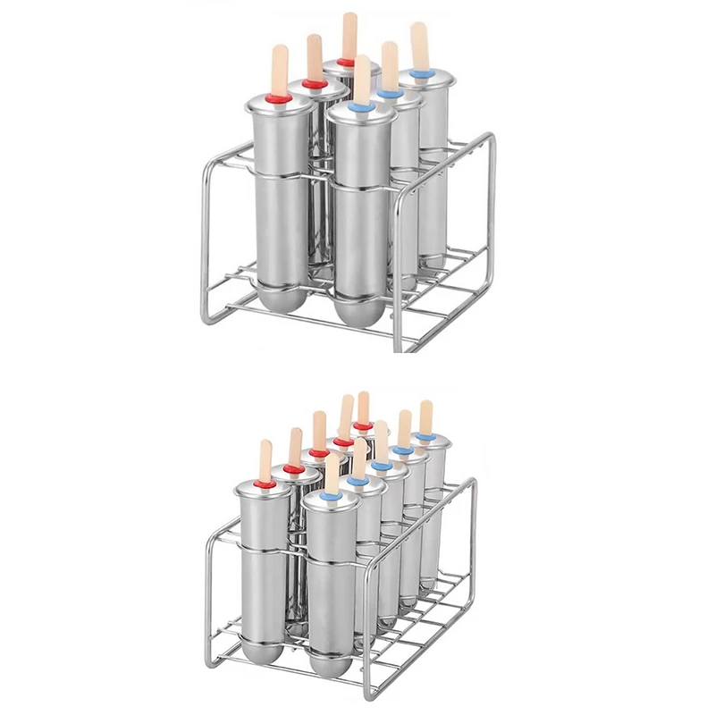 B62B-Stainless Steel Popsicle Molds Ice Cream Sticks Brush For Home DIY Fruit Innovative Ice Tube Molds
B62B-Stainless Steel Popsicle Molds Ice Cream Sticks Brush For Home DIY Fruit Innovative Ice Tube Molds