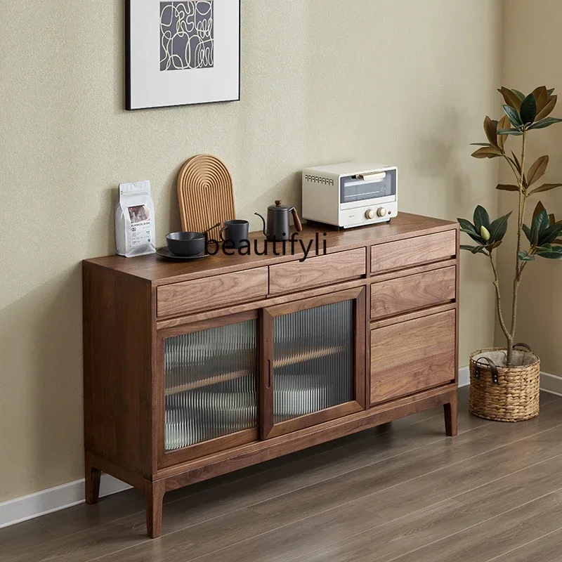 FANorth American black walnut dining side cabinet, modern simple Changhong glass storage, Nordic solid wood tea cabinet
FANorth American black walnut dining side cabinet, modern simple Changhong glass storage, Nordic solid wood tea cabinet