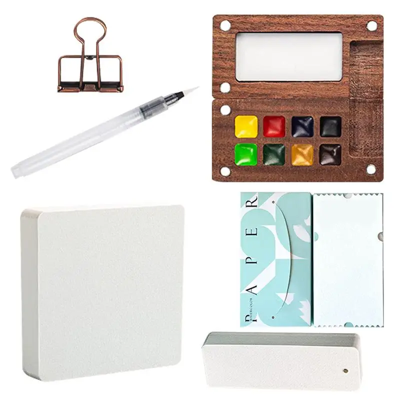 Travel Paint Palette Kit Portable Paint Palette With Clip Wooden Travel Paint Palette Small Portable Watercolor Paint Set For
Travel Paint Palette Kit Portable Paint Palette With Clip Wooden Travel Paint Palette Small Portable Watercolor Paint Set For