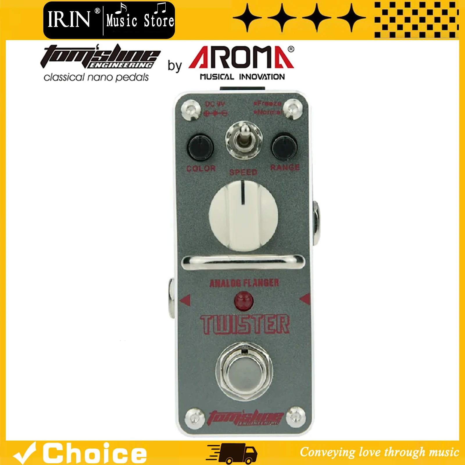 AROMA Twister Electric Guitar Effects Pedal Analog Flanger Mini Analogue Effect True Bypass Guitar Parts & Accessories
AROMA Twister Electric Guitar Effects Pedal Analog Flanger Mini Analogue Effect True Bypass Guitar Parts & Accessories