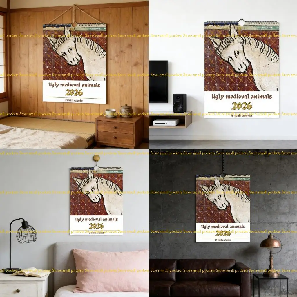 R1WD Средневековый календарь животных на 2026 год. Ежемесячный академический календарь с двойной катушкой в переплете.
R1WD Средневековый календарь животных на 2026 год. Ежемесячный академический календарь с двойной катушкой в переплете.