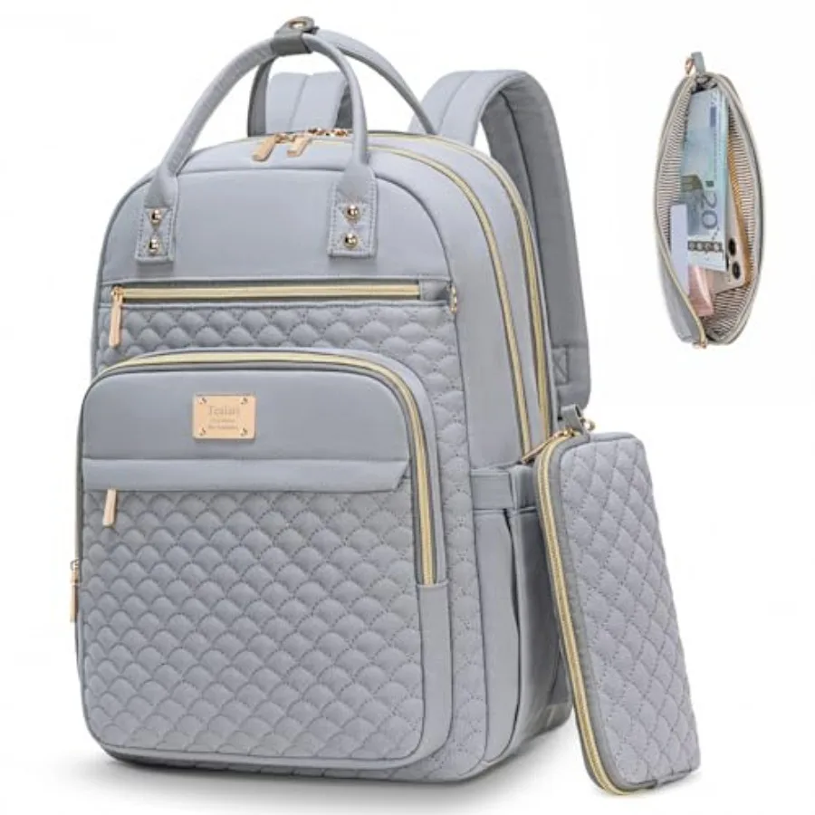 Laptop Backpack for Women, 15.6 Inch Laptop Backpack for Work, Water Resistant Travel Backpack, College Bookbag with Wallet
Laptop Backpack for Women, 15.6 Inch Laptop Backpack for Work, Water Resistant Travel Backpack, College Bookbag with Wallet