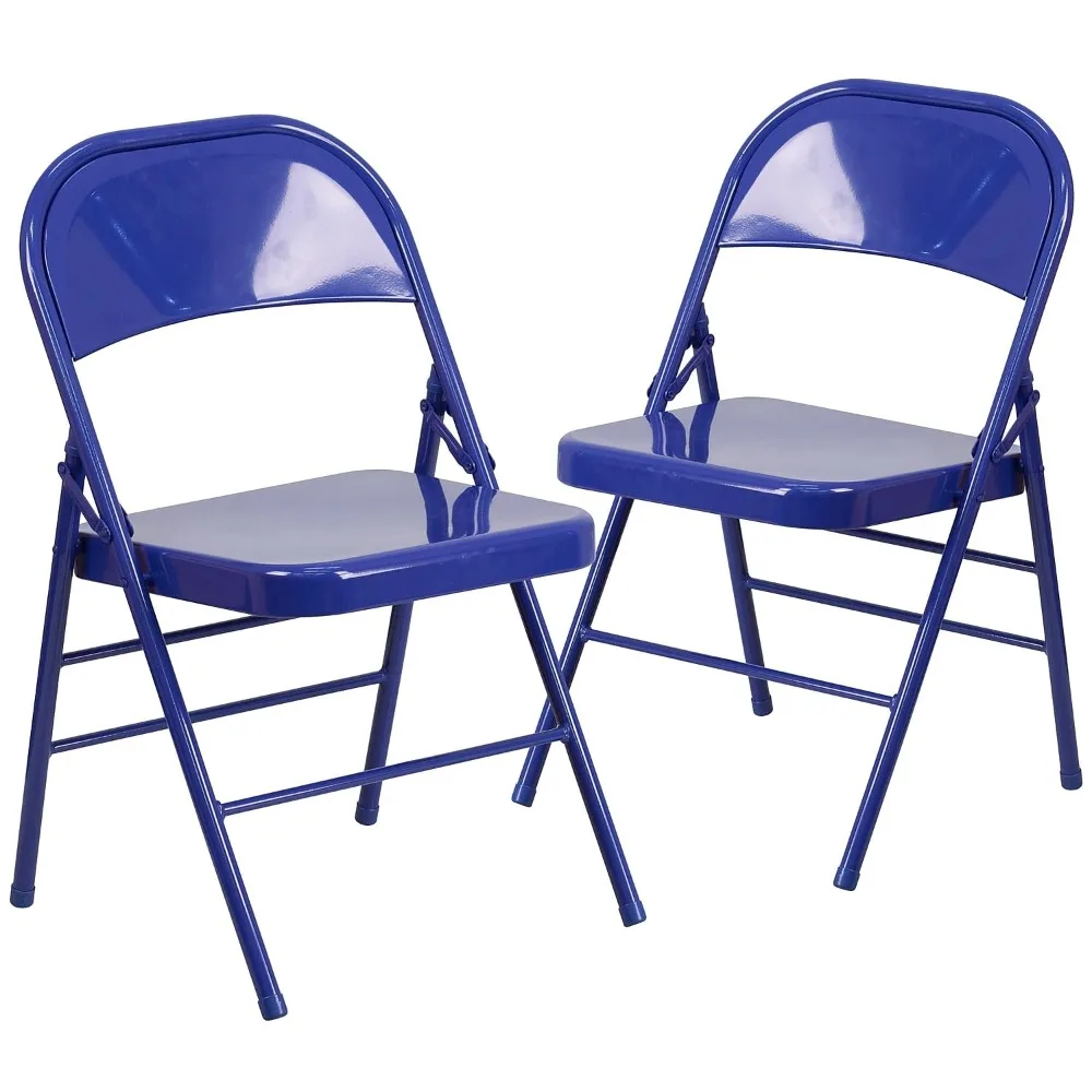 2 Pack Cobalt Blue Triple Braced & Double Hinged Metal Folding Chair, Customized
2 Pack Cobalt Blue Triple Braced & Double Hinged Metal Folding Chair, Customized