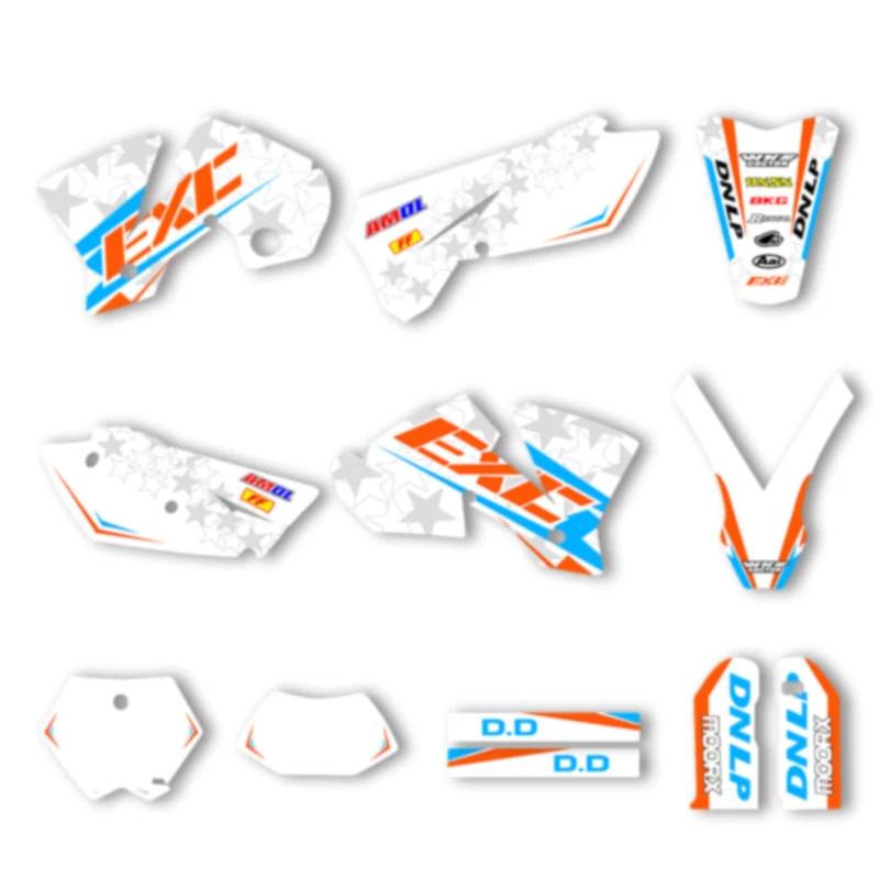 DSMTECH Motorcycle Graphics Background Decal for KTM 125 250 300 350 450 2003 2004 SX SXF 2004 EXC Decals Stickers Kits 006
DSMTECH Motorcycle Graphics Background Decal for KTM 125 250 300 350 450 2003 2004 SX SXF 2004 EXC Decals Stickers Kits 006