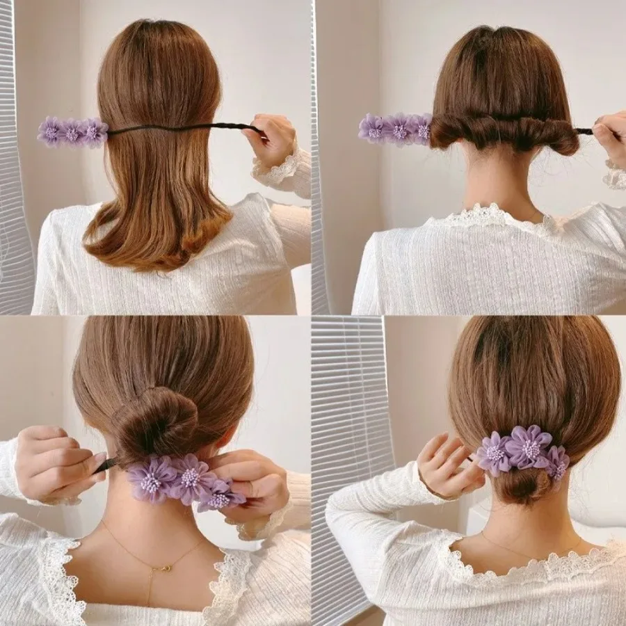 Elegant Shell Pearl Lazy Hair Curler Bow Barrettes Braided Hair Artifact Vintage Women Flower DIY Hair Maker Tools Scrunchies
Elegant Shell Pearl Lazy Hair Curler Bow Barrettes Braided Hair Artifact Vintage Women Flower DIY Hair Maker Tools Scrunchies