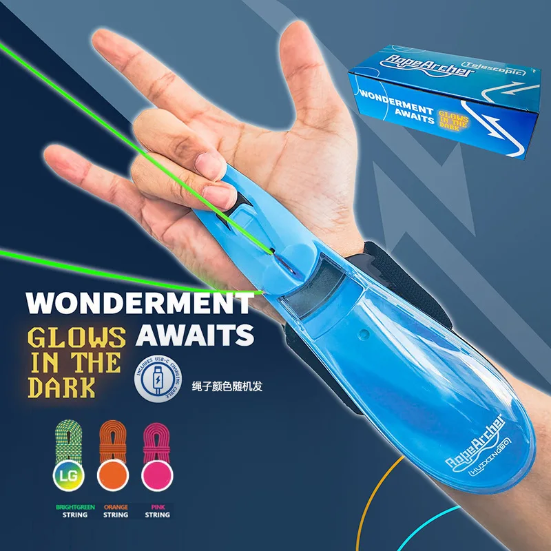 Night Glow Rope Launcher Wristband, Automatic Recoil Flying String Shooter, Interactive Entertainment For Kids And Pets, Ideal
Night Glow Rope Launcher Wristband, Automatic Recoil Flying String Shooter, Interactive Entertainment For Kids And Pets, Ideal