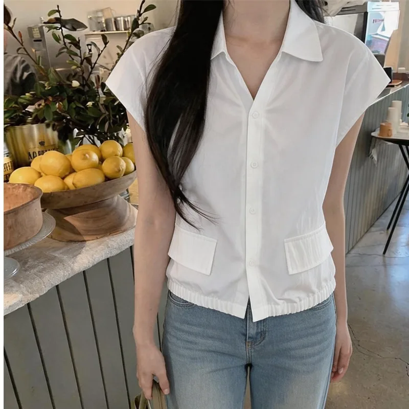 Stylish Minimalist Beautiful Color Shirt Women's Summer New Unique Commuting Versatile Meat Concealing Short Sleeve Shirt
Stylish Minimalist Beautiful Color Shirt Women's Summer New Unique Commuting Versatile Meat Concealing Short Sleeve Shirt
