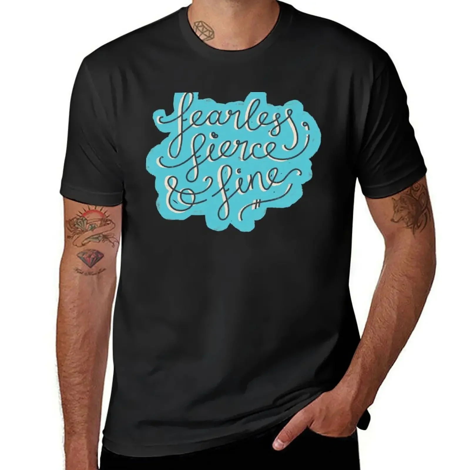 Fearless, Fierce & Fine - Blue & Grey T-Shirt shirts graphic customizeds korean fashion vintage Men's clothing
Fearless, Fierce & Fine - Blue & Grey T-Shirt shirts graphic customizeds korean fashion vintage Men's clothing