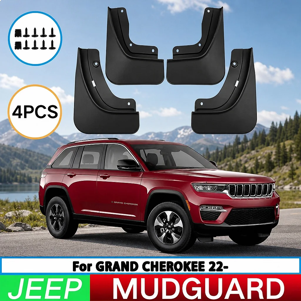 For Jeep Grand Cherokee 2022-2025 Mud Flaps Splash Guards Front Rear 4pcs Car Fender Accessories
For Jeep Grand Cherokee 2022-2025 Mud Flaps Splash Guards Front Rear 4pcs Car Fender Accessories