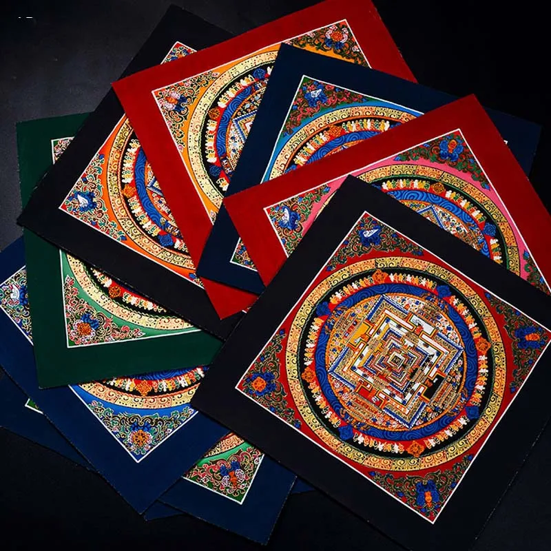 100% Hand painted Eight auspicious scripture Mandala Thangka Thang-ga Buddhist family Hall altar wall Decorative painting S1
100% Hand painted Eight auspicious scripture Mandala Thangka Thang-ga Buddhist family Hall altar wall Decorative painting S1