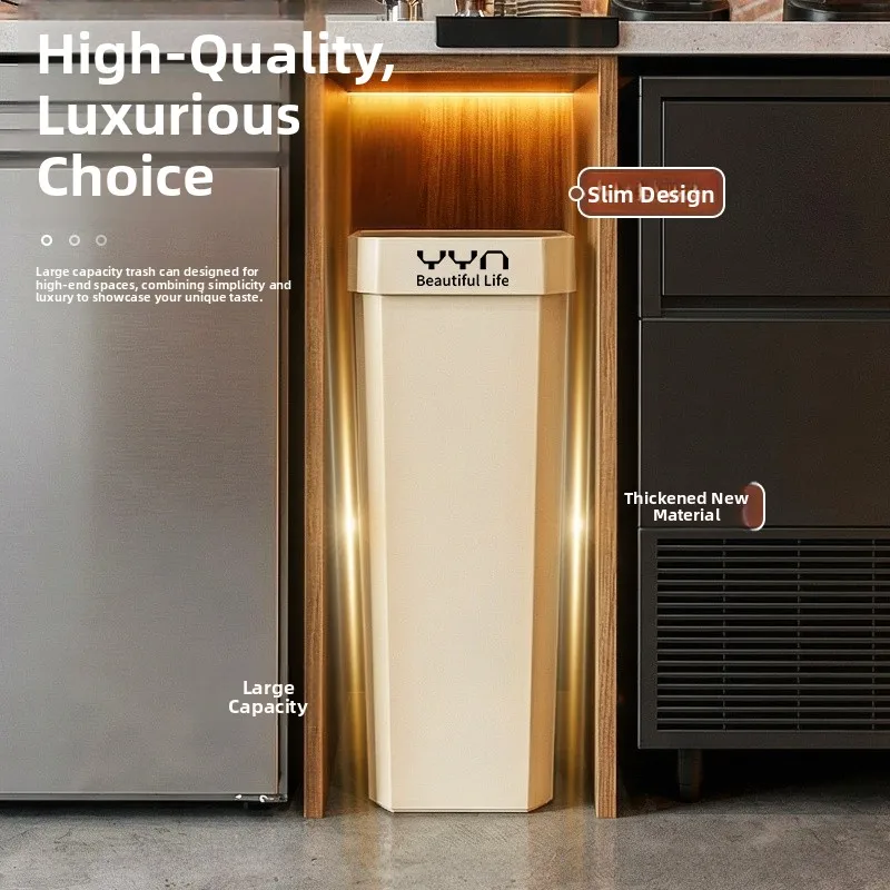 Large Capacity Crack Type Trash Can for Kitchen And Bathroom Home Use High Aesthetic Value Commercial Use without Cover
Large Capacity Crack Type Trash Can for Kitchen And Bathroom Home Use High Aesthetic Value Commercial Use without Cover