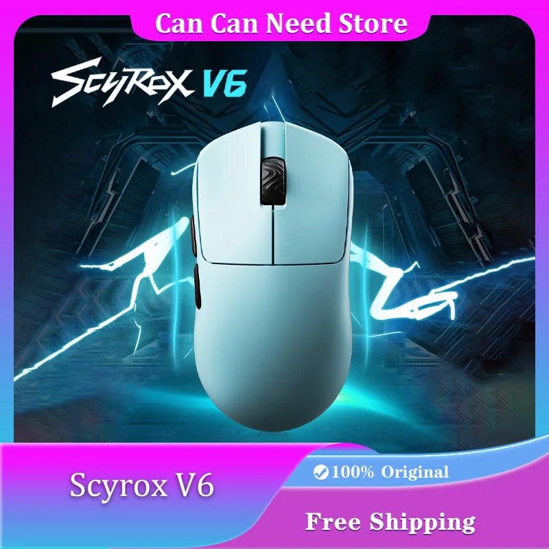 SCYROX V6 Wireless Mouse Dual Mode Lightweight PAW3950 Low Latency 8k Customized E-sports Game Mouse Pc Laptop Accessories
SCYROX V6 Wireless Mouse Dual Mode Lightweight PAW3950 Low Latency 8k Customized E-sports Game Mouse Pc Laptop Accessories