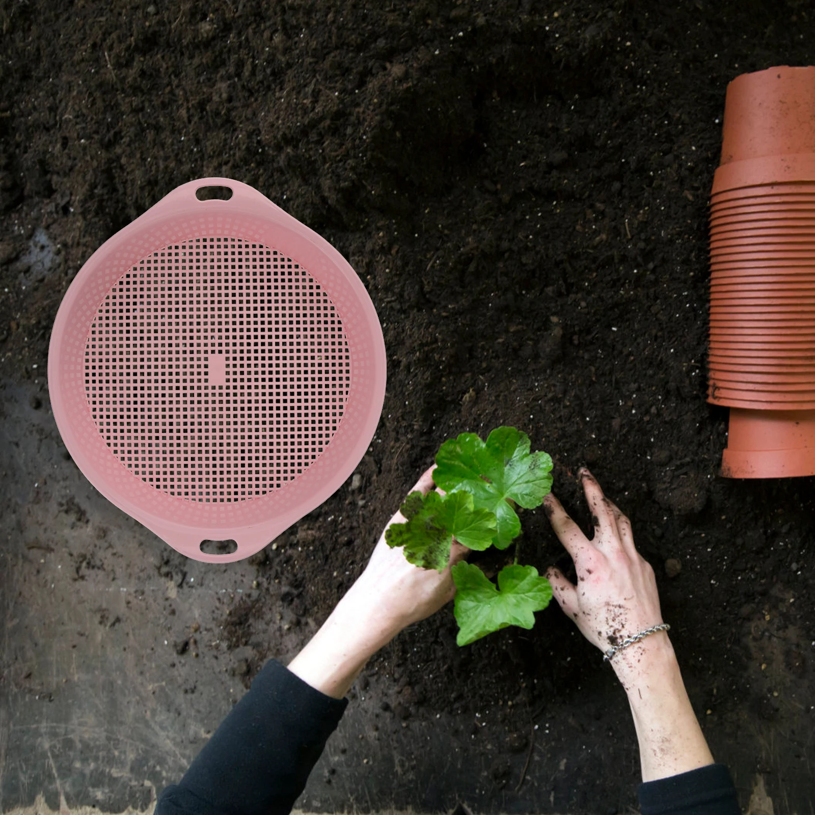 Plastic Sieve Tool Gardening Accessories Lightweight Easy Handle Balcony Mini Garden Soil Sifter Strainer Durable Safe
Plastic Sieve Tool Gardening Accessories Lightweight Easy Handle Balcony Mini Garden Soil Sifter Strainer Durable Safe