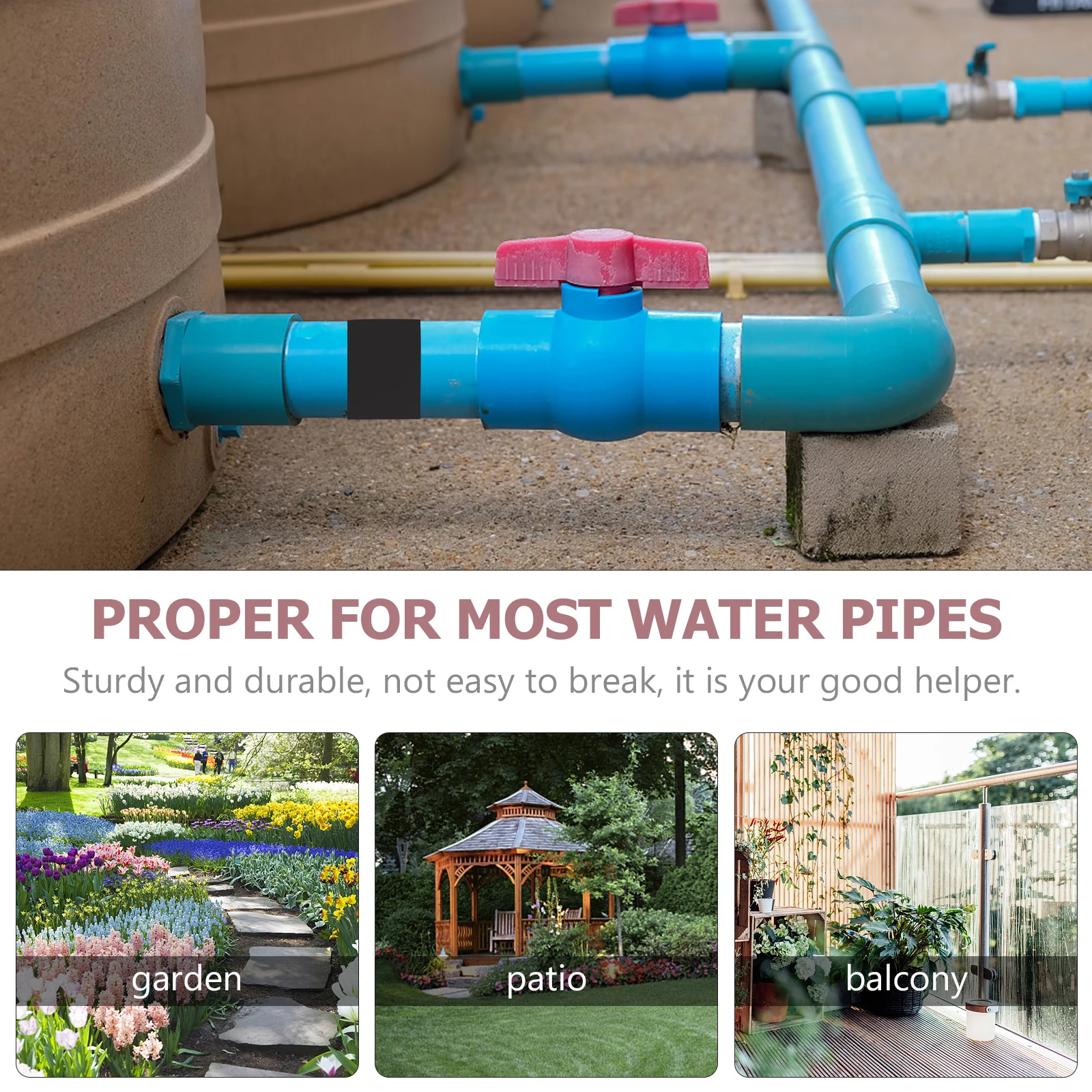 2pcs Water Pipe Leak Repair Tape Adhesive Waterproof Decorative Rubber Sealing Tape for Plumbing Hose Fixing Self Fusing
2pcs Water Pipe Leak Repair Tape Adhesive Waterproof Decorative Rubber Sealing Tape for Plumbing Hose Fixing Self Fusing