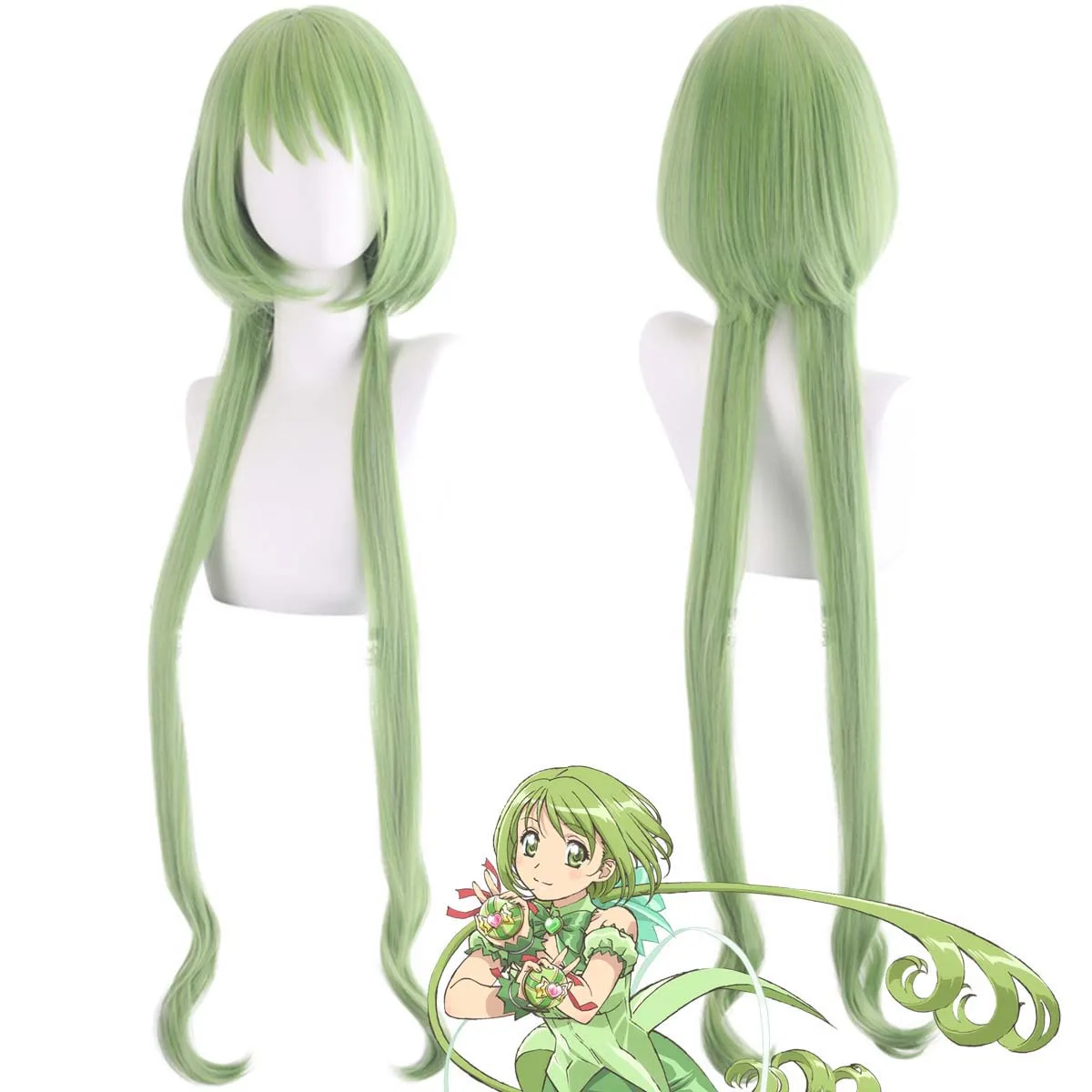 Женщины Аниме Токио Мяу Мяу потому Midorikawa Retasu длинный зеленый парик из волос
Женщины Аниме Токио Мяу Мяу потому Midorikawa Retasu длинный зеленый парик из волос