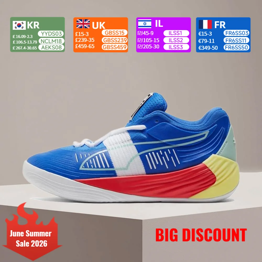 Puma Fusion Nitro Low-Top Cushioned Classic Basketball Shoes: Stylish, Versatile, Comfortable, Non-Slip, and Durable 195514-02
Puma Fusion Nitro Low-Top Cushioned Classic Basketball Shoes: Stylish, Versatile, Comfortable, Non-Slip, and Durable 195514-02
