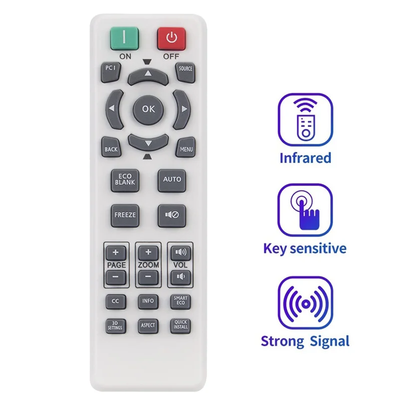 RS7286 Replace Remote Control for BENQ Projector TH682ST TH681 TH535 TH530 MS527 MS524 W1080ST W1070 HT1075 HT2150ST&A22K
RS7286 Replace Remote Control for BENQ Projector TH682ST TH681 TH535 TH530 MS527 MS524 W1080ST W1070 HT1075 HT2150ST&A22K