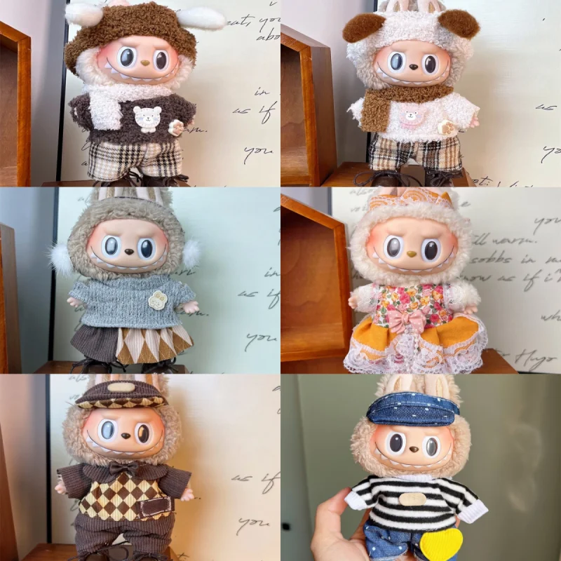 For 17cm Labubu V1 V2 Doll Clothes Accessories for Trendy Labubu V1/V2 Cute Outfits & Accessories
For 17cm Labubu V1 V2 Doll Clothes Accessories for Trendy Labubu V1/V2 Cute Outfits & Accessories
