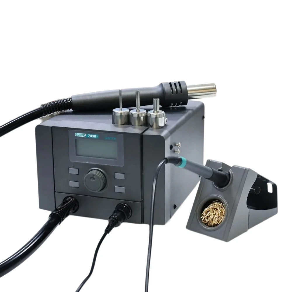 High Quality 709D+ Quick Soldering Station Original 2-in-1 Hot Air Rework Maintenance System Safety Product
High Quality 709D+ Quick Soldering Station Original 2-in-1 Hot Air Rework Maintenance System Safety Product