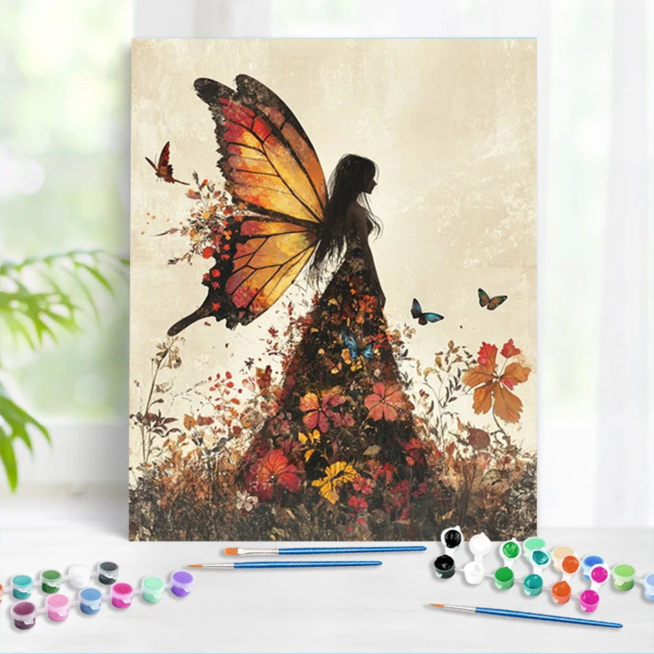 RUOPOTY Painting On Numbers Butterfly Elve Acrylic Paint Paintings Oil Picture On Canvas Digital Painting Art Supplies By Number
RUOPOTY Painting On Numbers Butterfly Elve Acrylic Paint Paintings Oil Picture On Canvas Digital Painting Art Supplies By Number