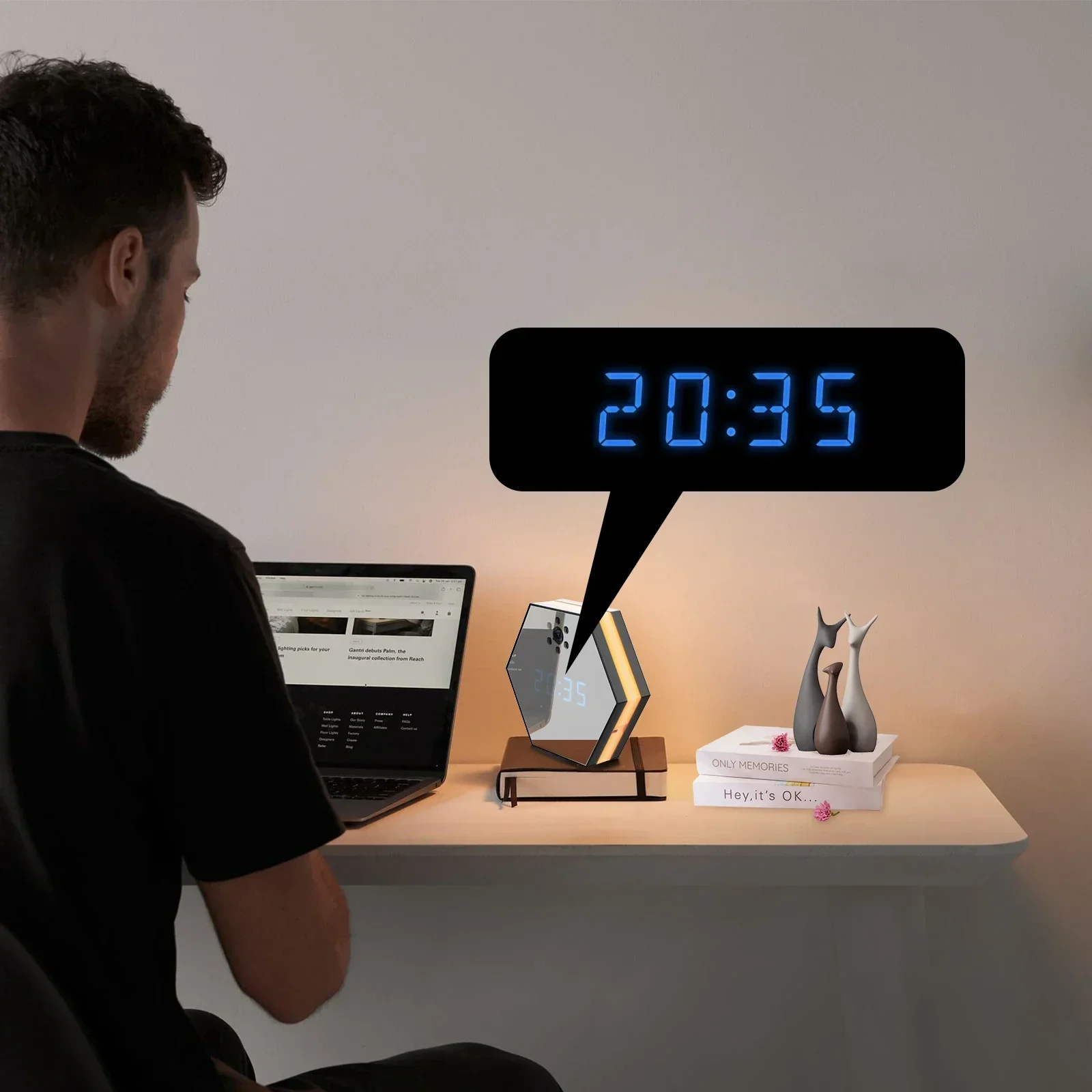 Mini Wireless Camera with Security Camera with Clock, Full HD, 4K LED Light, WiFi Nanny Cam, Strong Night Vision WiFi
Mini Wireless Camera with Security Camera with Clock, Full HD, 4K LED Light, WiFi Nanny Cam, Strong Night Vision WiFi