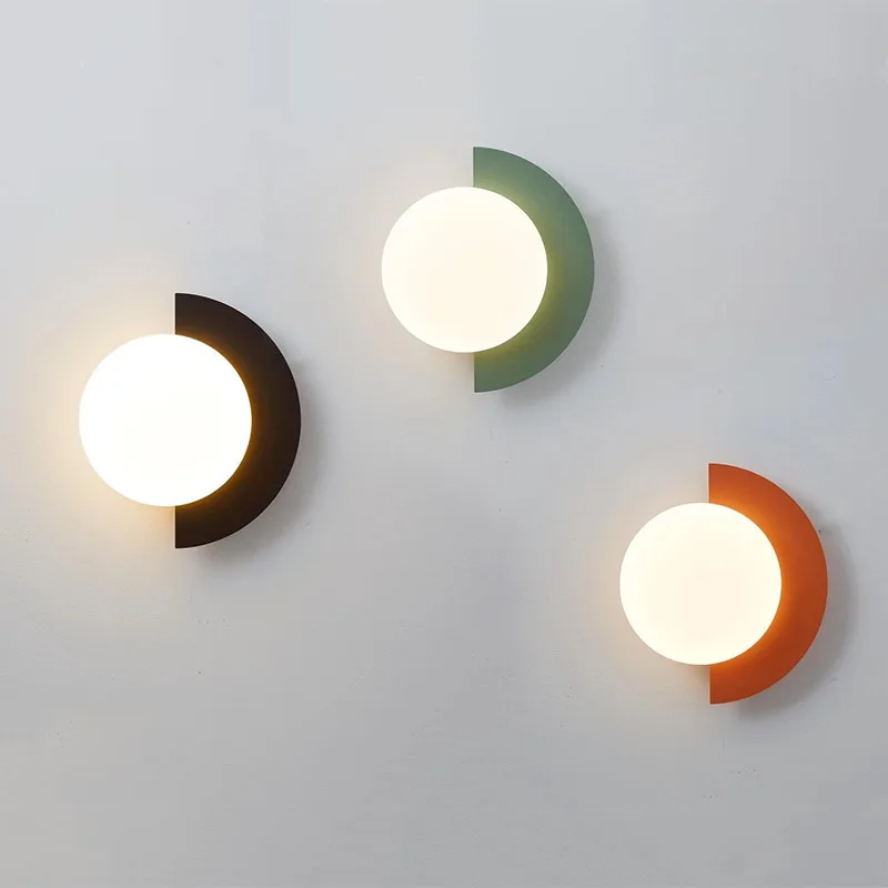 Creative LED Wall Lamp Bedroom Bedside Lamp Nordic Orange Green Black Moon Wall Lamp Home Indoor Decoration Colorful Sconces
Creative LED Wall Lamp Bedroom Bedside Lamp Nordic Orange Green Black Moon Wall Lamp Home Indoor Decoration Colorful Sconces