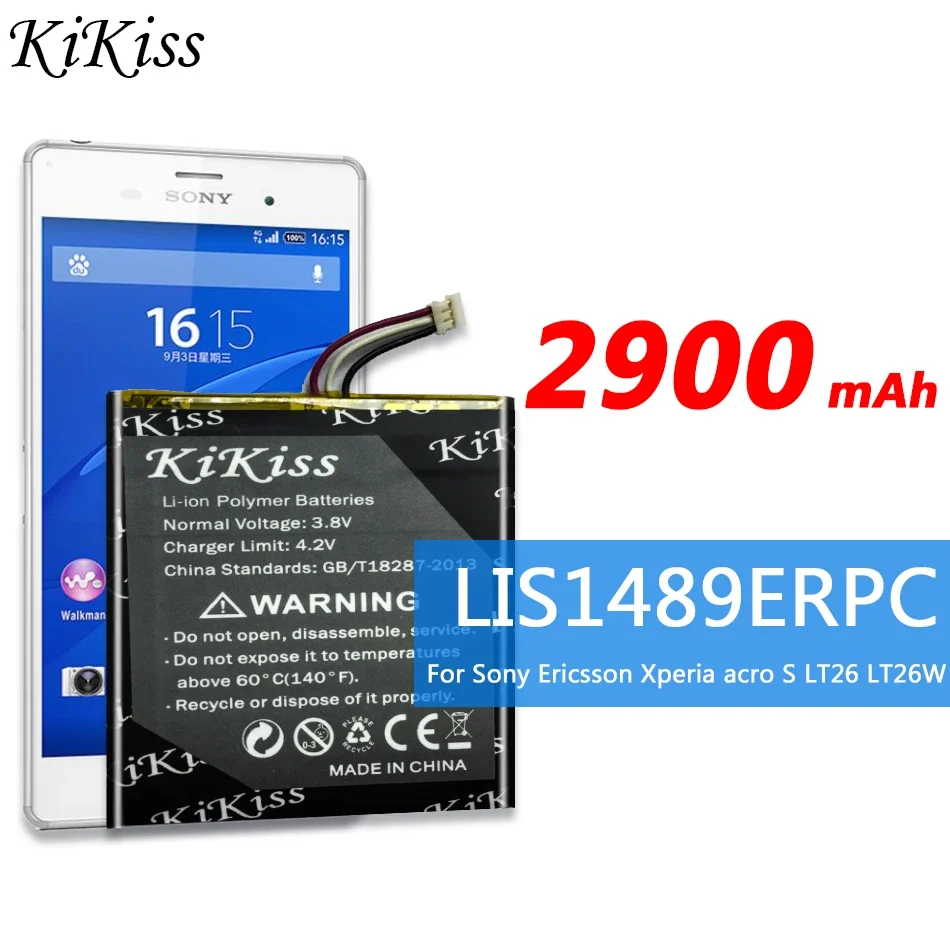 2900mAh LIS1489ERPC Fast Charging For Sony Ericsson Xperia Acro S LT26 LT26W Mobile Phone Battery Long-Lasting
2900mAh LIS1489ERPC Fast Charging For Sony Ericsson Xperia Acro S LT26 LT26W Mobile Phone Battery Long-Lasting