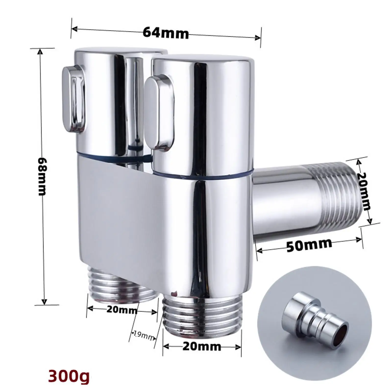 G1/2 Thread Filling Valve Water Three Way Angle Stop Valve for Basin Home
G1/2 Thread Filling Valve Water Three Way Angle Stop Valve for Basin Home
