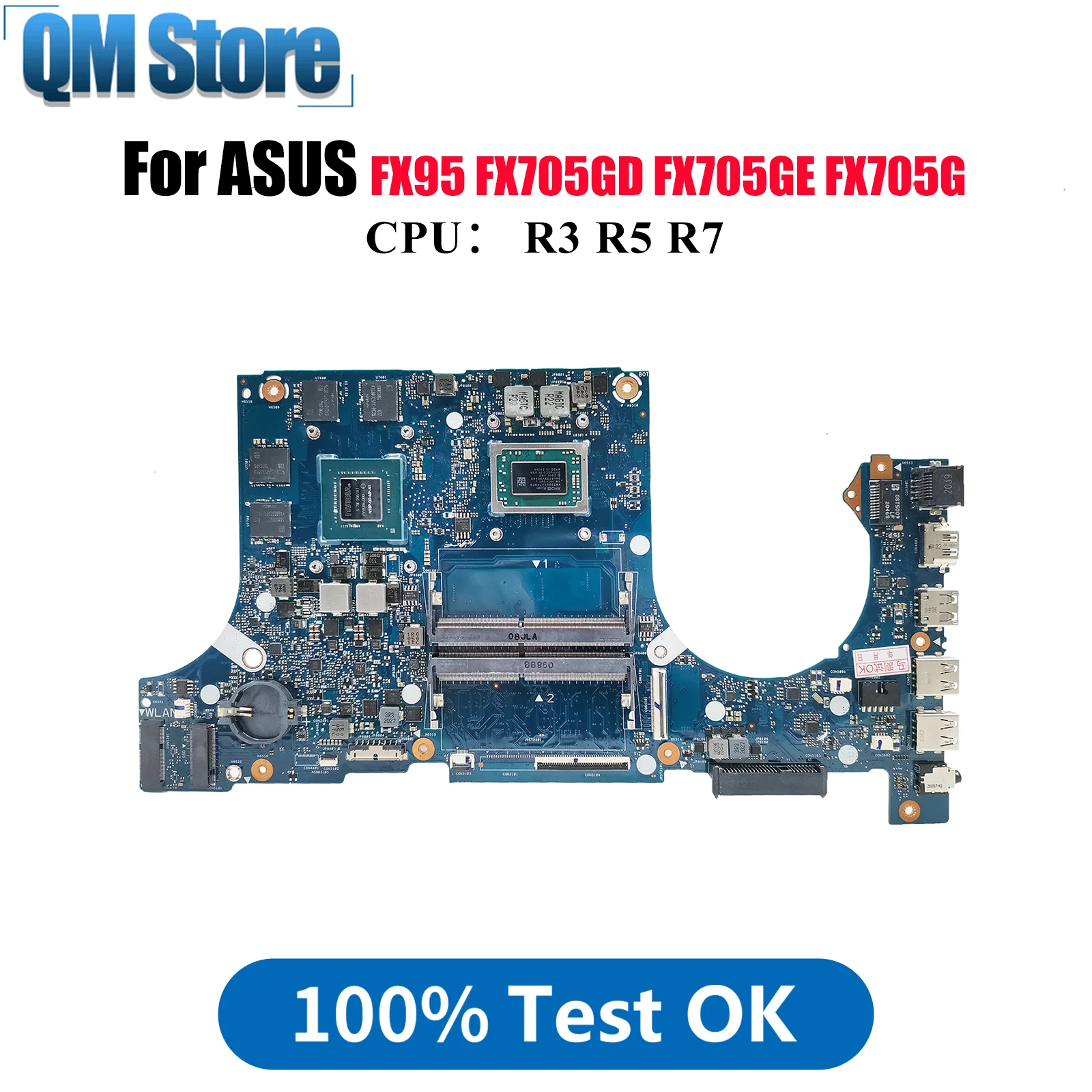 FX505DT Laptop Motherboard For ASUS TUF Gaming FX705GD FX95D FX505D FX705GT FX705GE Mainboard W/ R3 R5 R7 CPU tests OK fast ship
FX505DT Laptop Motherboard For ASUS TUF Gaming FX705GD FX95D FX505D FX705GT FX705GE Mainboard W/ R3 R5 R7 CPU tests OK fast ship
